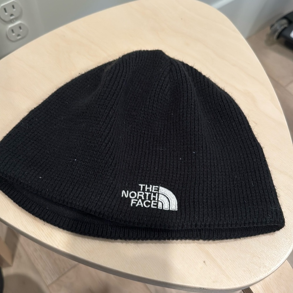 The North Face Unisex black Knit Beanie Hat One Size